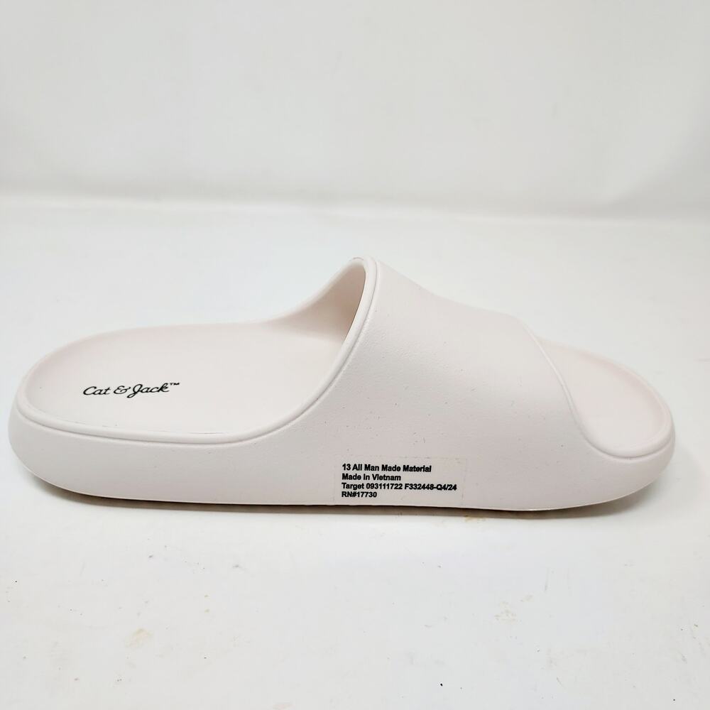 NEW Cat & Jack White Slides Size 13 - Picture 2 of 5